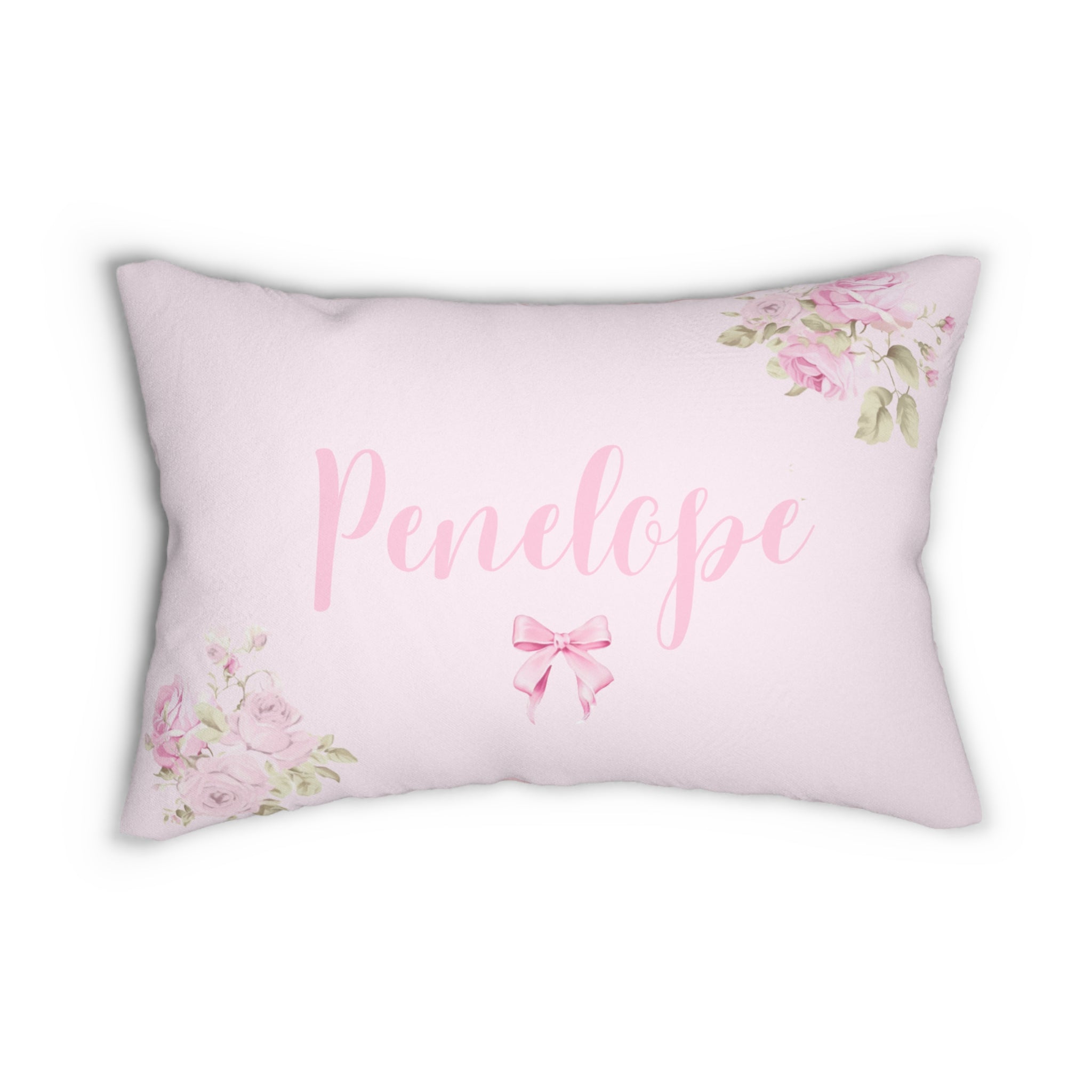 Throw Pillow | Personalized English Rose