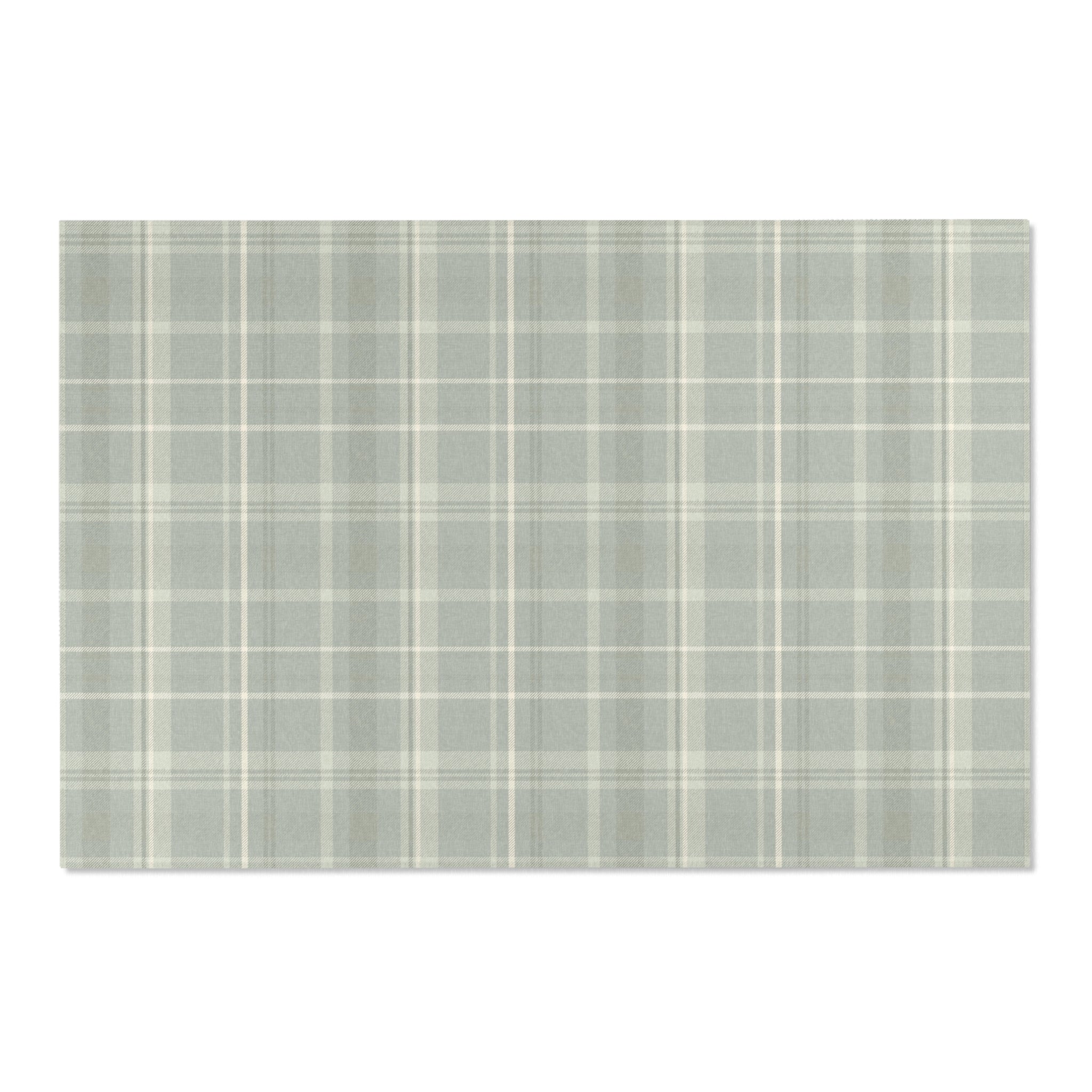 Kids Rug | Classic Plaid Sage