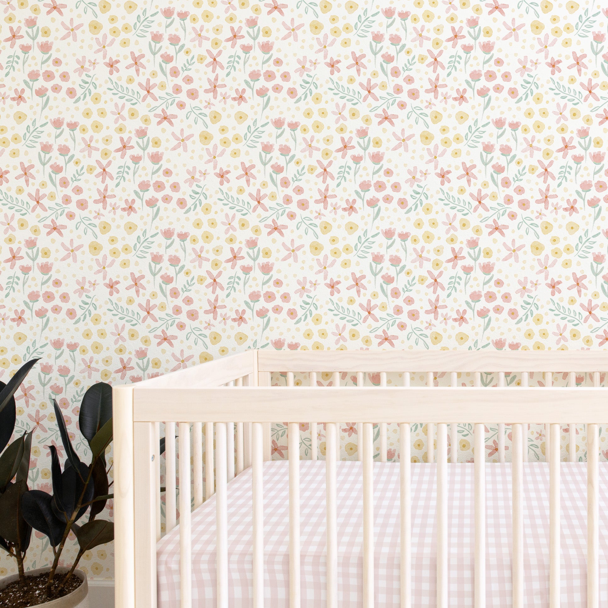 Peel & Stick Wallpaper | Spring Floral in Cream