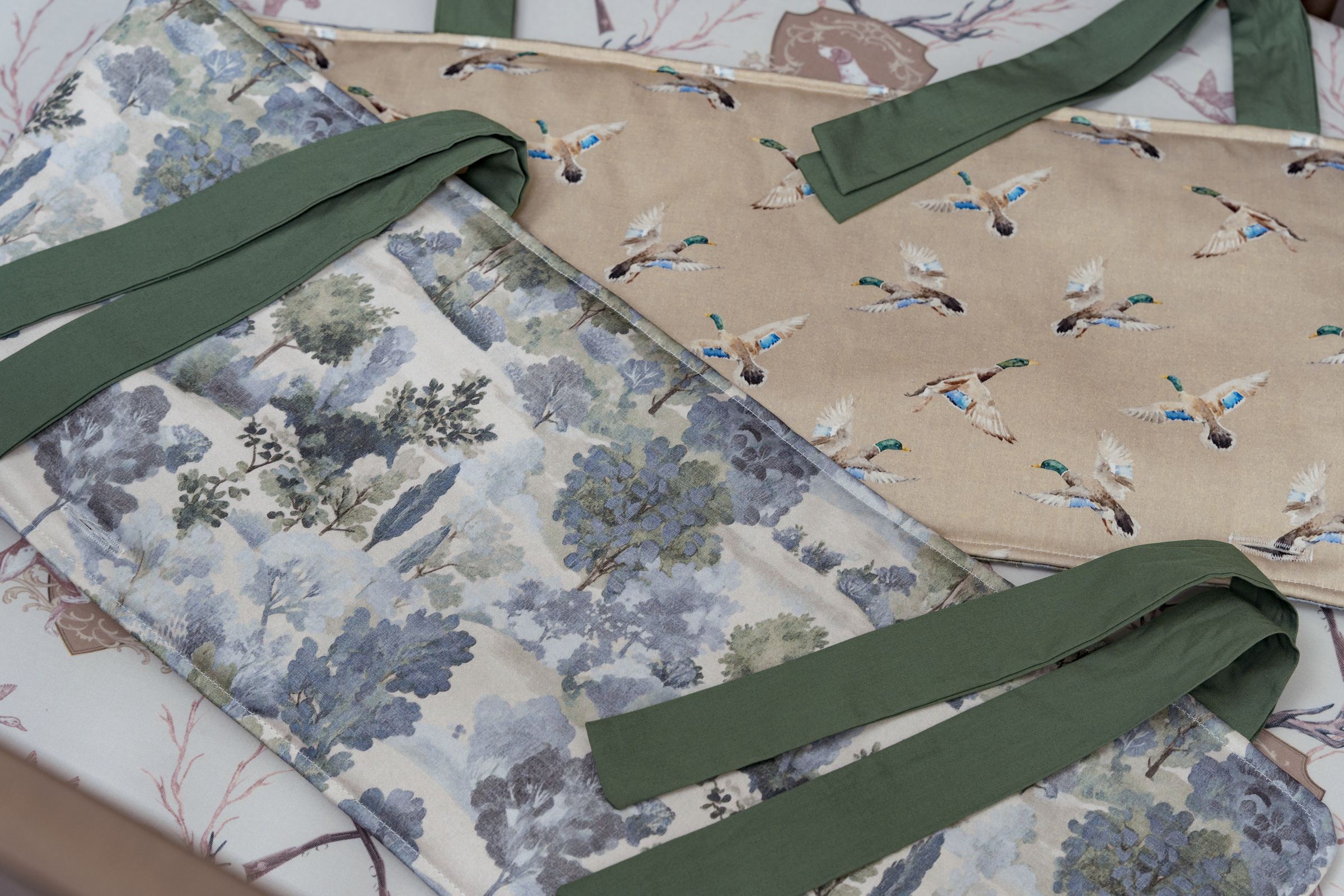 Crib Rail Cover | Mallard Flight Tan + Countryside Wash