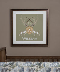 Personalized Nursery Art | Heritage Crest