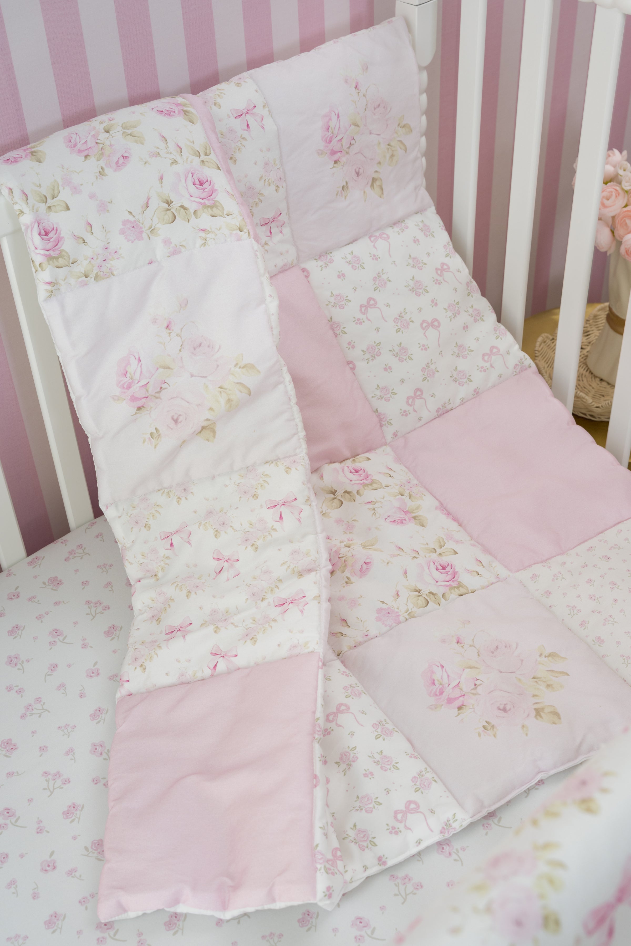 Organic Cotton Baby Quilt | Garden Party