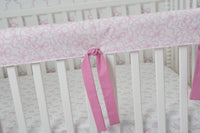 Crib Rail Cover | Pink Promise + Pretty Bows