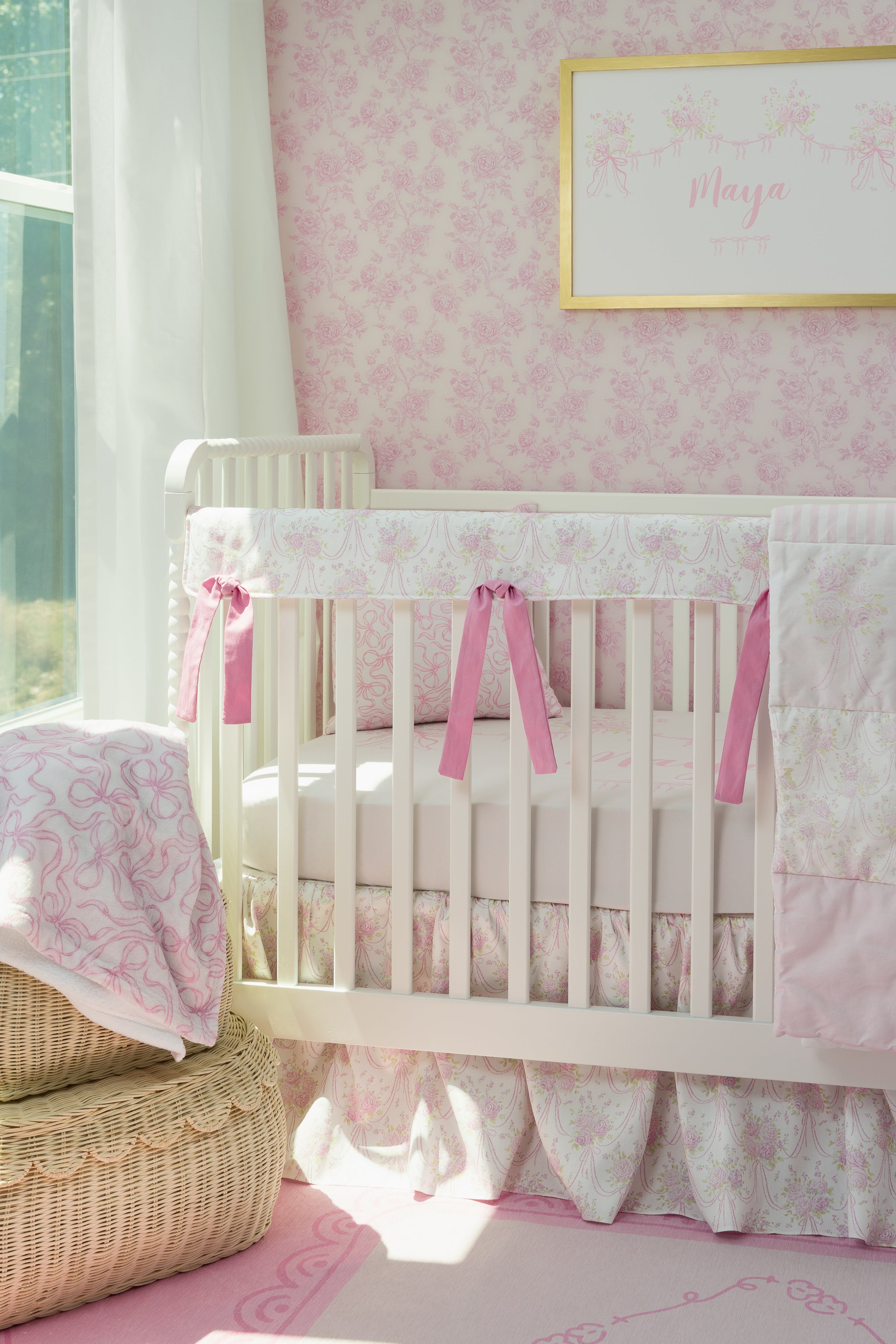 Peel & Stick Wallpaper | Pink Parlor Toile