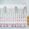 Crib Rail Cover | Preppy Heirloom Monogram