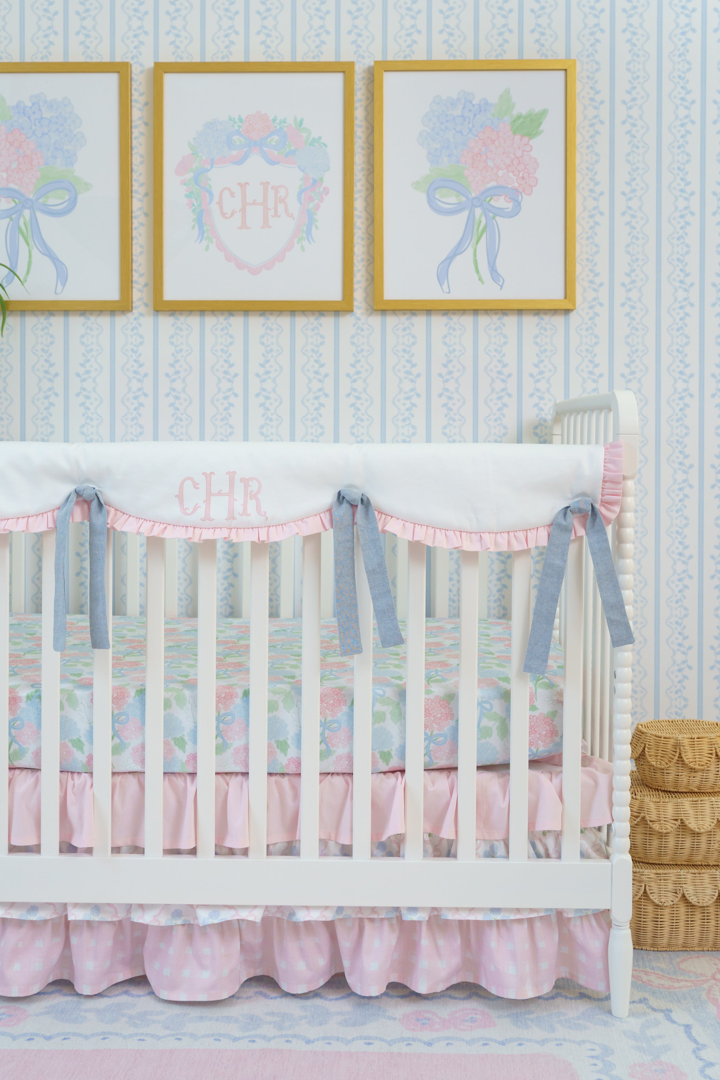 Peel & Stick Wallpaper | Preppy Vine Stripe