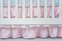 Crib Bedding Set | Scalloped Preppy Heirloom