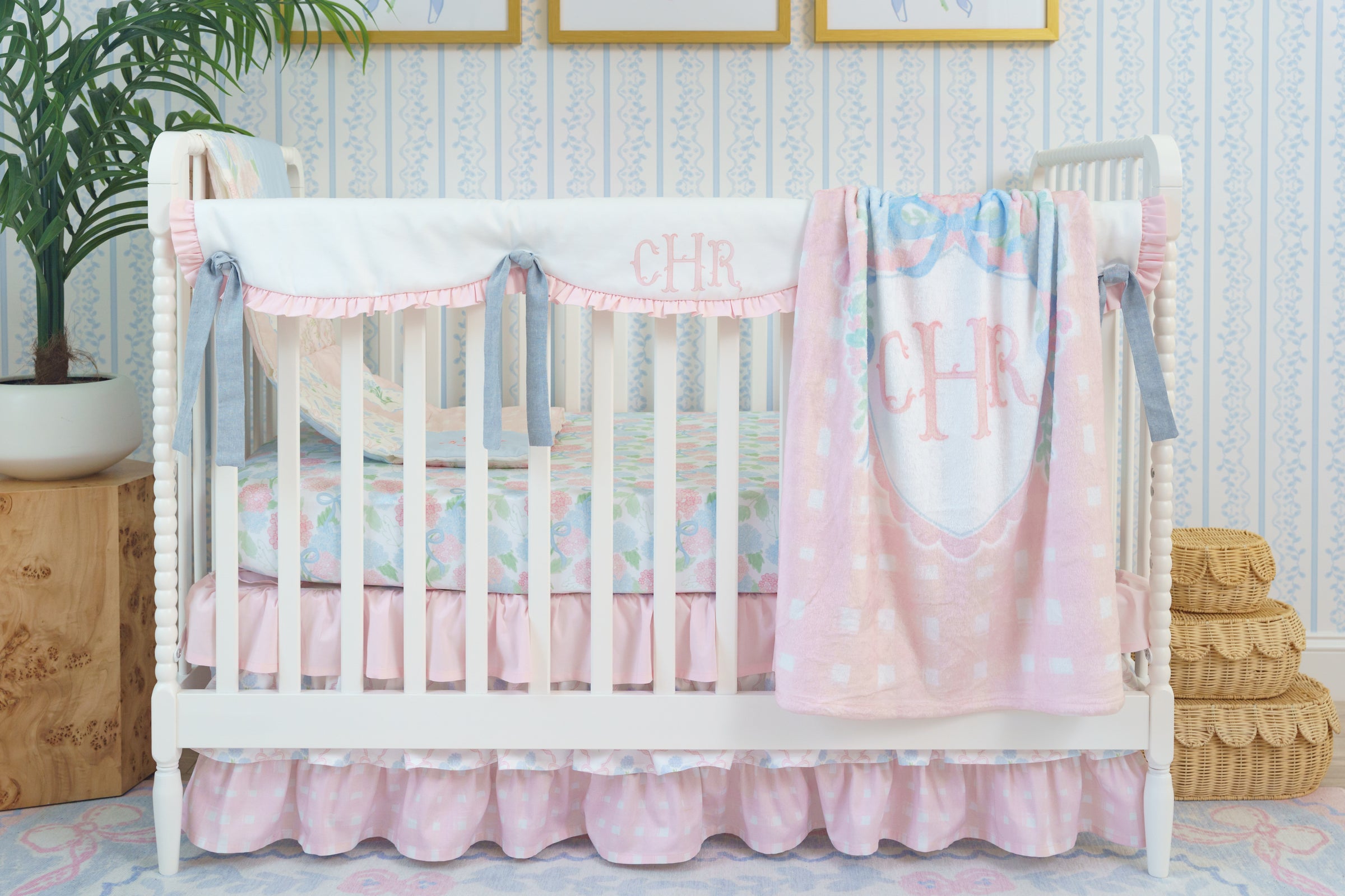 Ruffled Crib Skirt | Preppy Heirloom