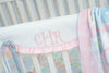 Crib Rail Cover | Preppy Heirloom Monogram