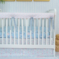 Crib Bedding Set | French Blue Floral
