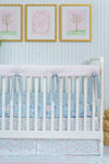 Crib Bedding Set | French Blue Floral