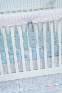 Crib Rail Cover | Chinoiserie Garden + Pink Hydrangea Medallion