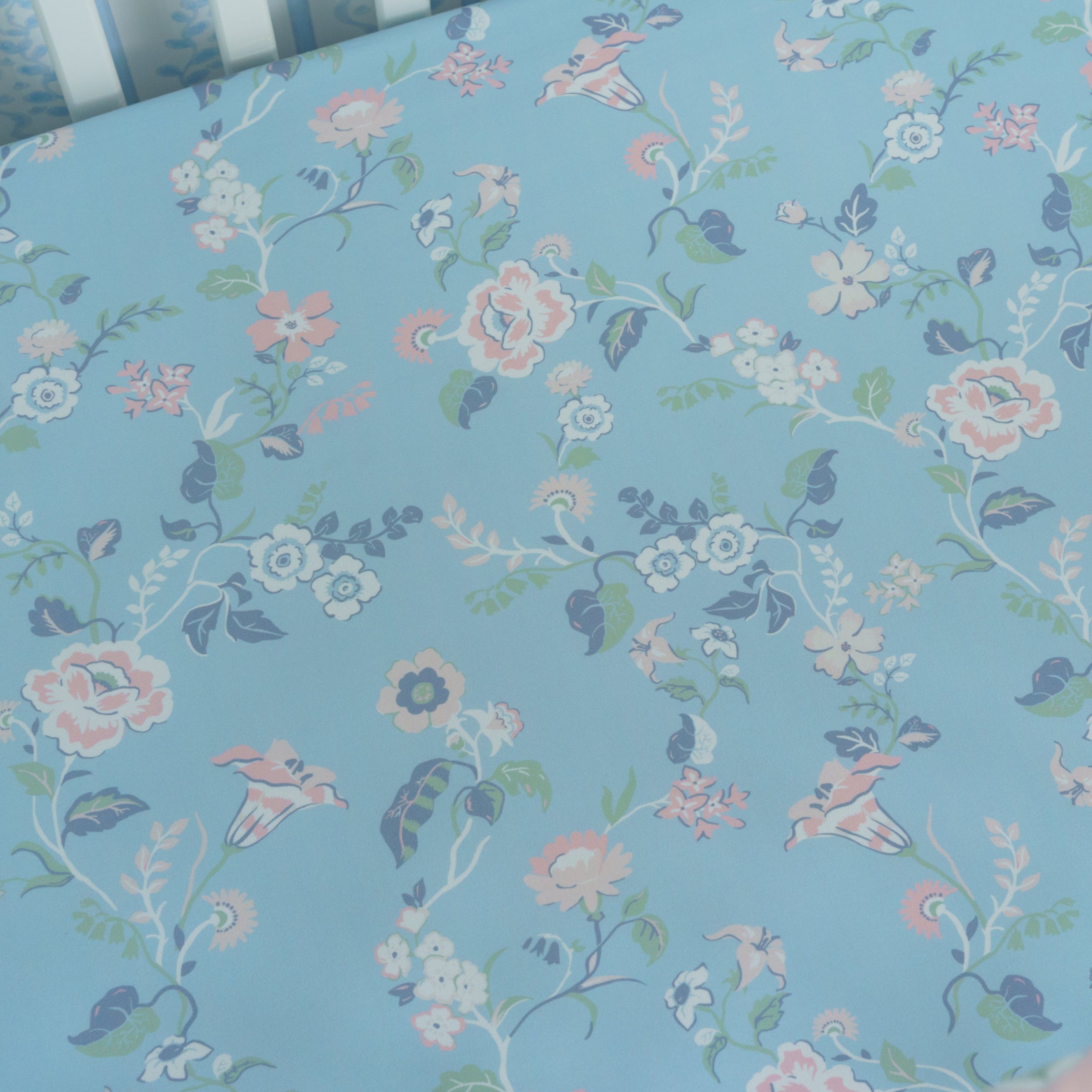 Crib Sheet | French Blue Floral