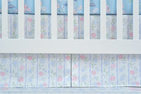Crib Bedding Set | French Blue Floral