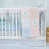 Crib Skirt | Hydrangea Stripe