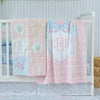 Crib Skirt | Hydrangea Stripe