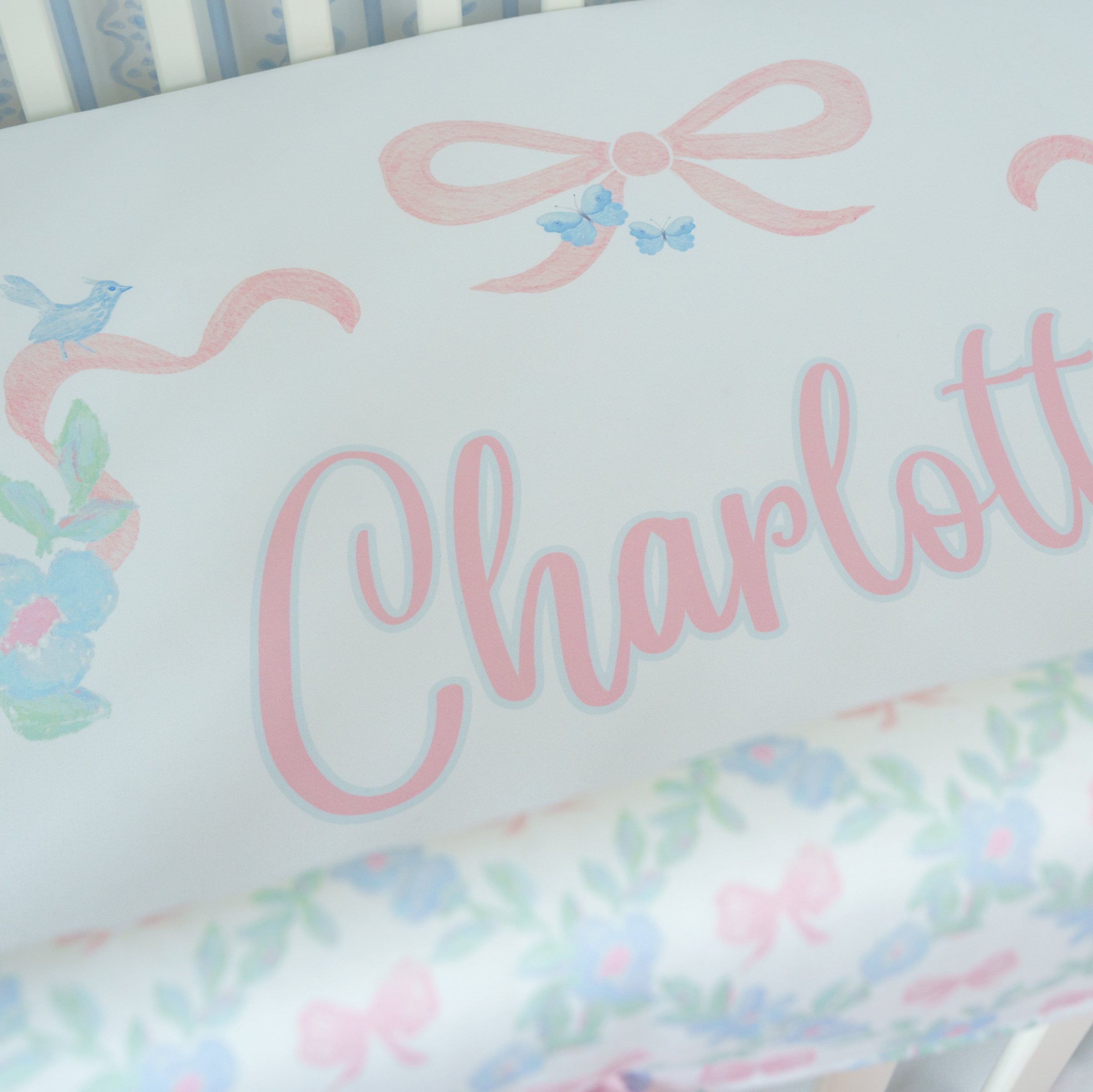 Personalized Crib Sheet | Heirloom Ribbon