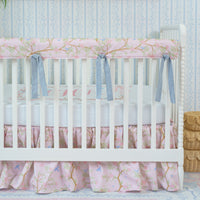 Crib Bedding Set | Chinoiserie Garden