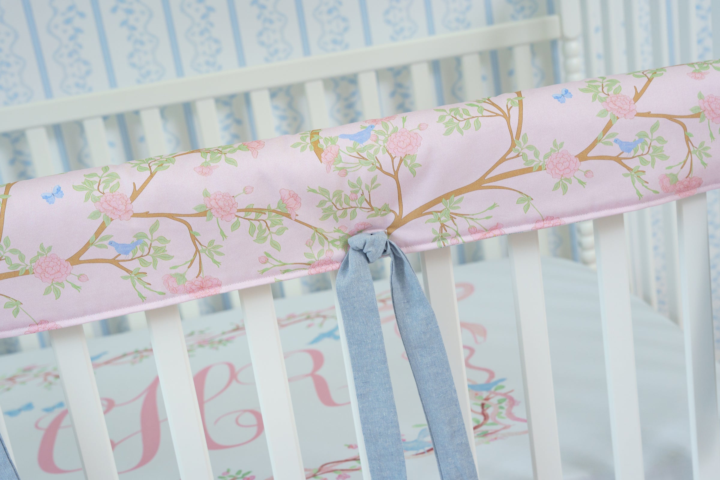 Crib Bedding Set | Chinoiserie Garden