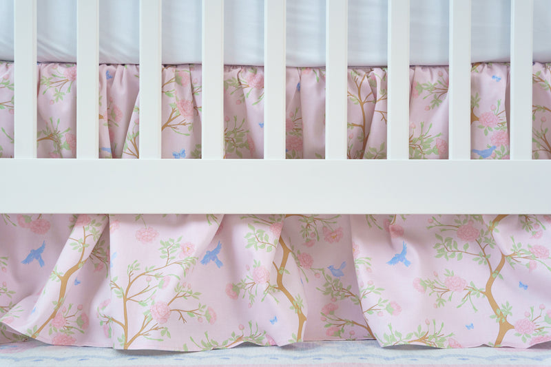 Crib Bedding Set | Chinoiserie Garden