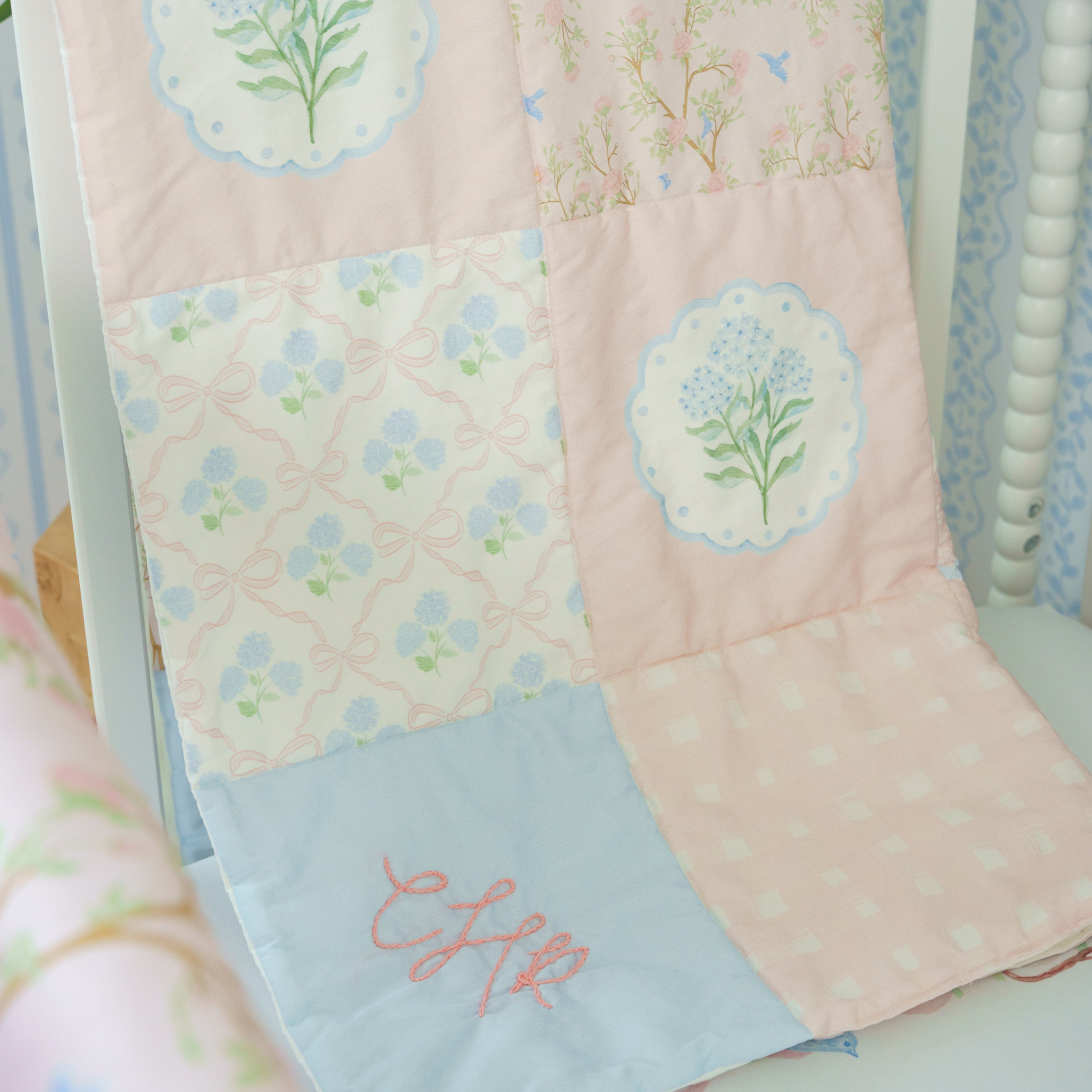 Organic Cotton Baby Quilt | Preppy Heirloom