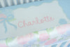 Personalized Crib Sheet | Scalloped Hydrangea