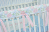 Crib Rail Cover | Hydrangea Bow + Ribbon Trellis