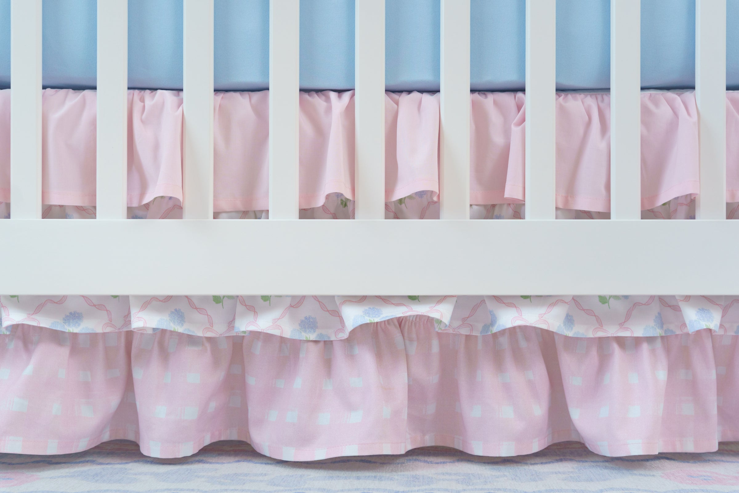Crib Bedding Set | Ribbon Trellis