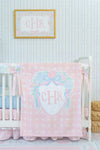 Minky Blanket | Preppy Heirloom Monogram