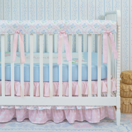 Ribbon Trellis Crib Bedding Set