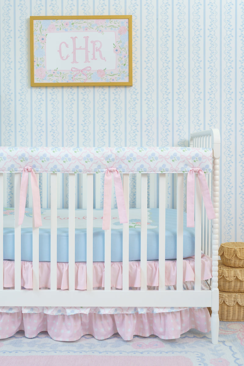 Crib Bedding Set | Ribbon Trellis