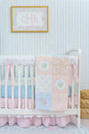 Personalized Nursery Art | Floral Monogram