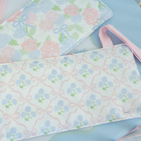 Crib Rail Cover | Hydrangea Bow + Ribbon Trellis
