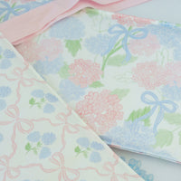 Crib Rail Cover | Hydrangea Bow + Ribbon Trellis