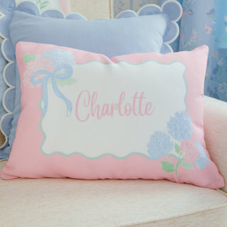 Throw Pillow | Personalized Hydrangeas