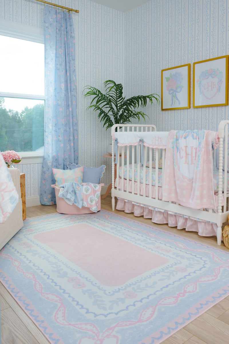 Curtain Panel | French Blue Floral