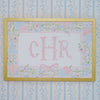Personalized Nursery Art | Floral Monogram