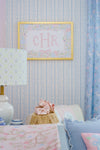 Personalized Nursery Art | Floral Monogram