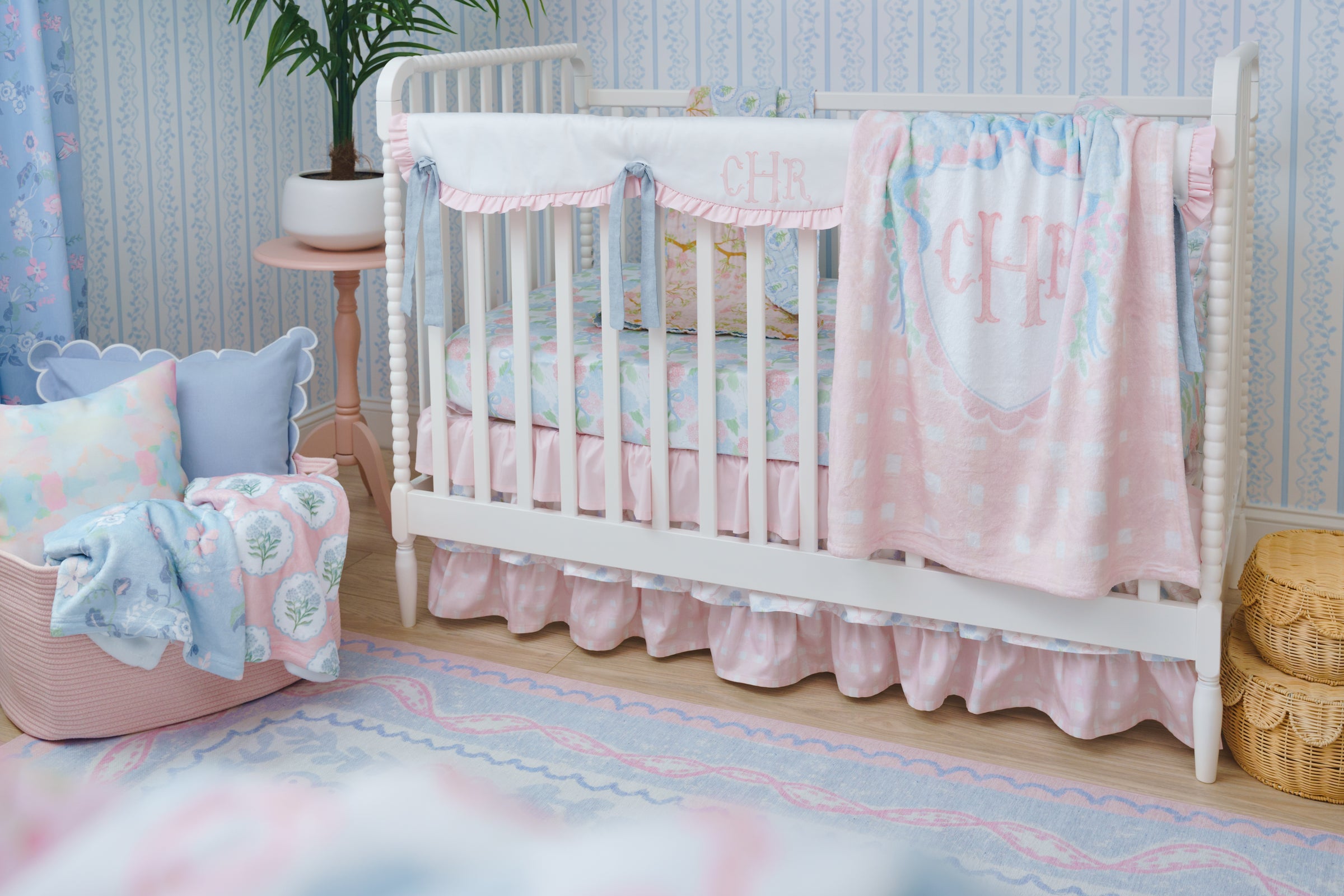 Ruffled Crib Skirt | Preppy Heirloom