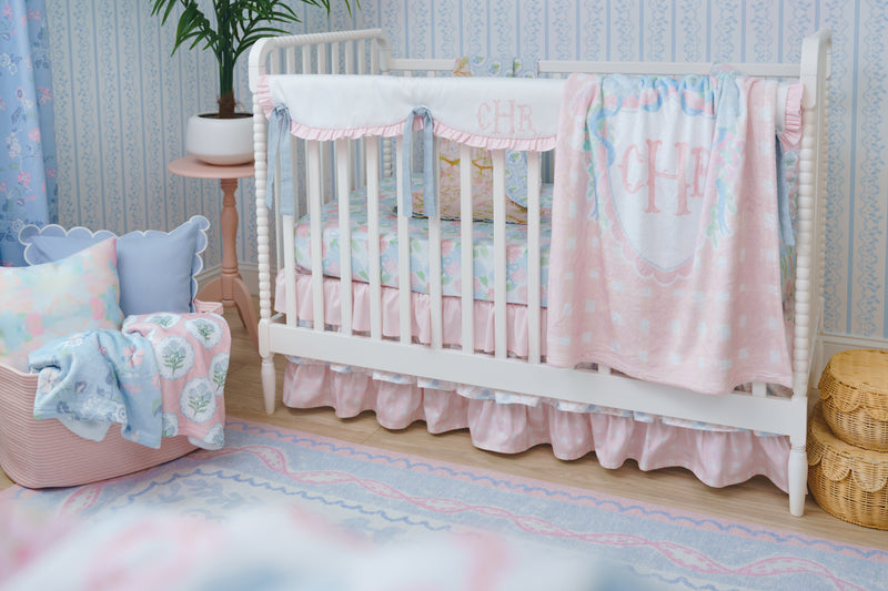 Ruffled Crib Skirt | Preppy Heirloom