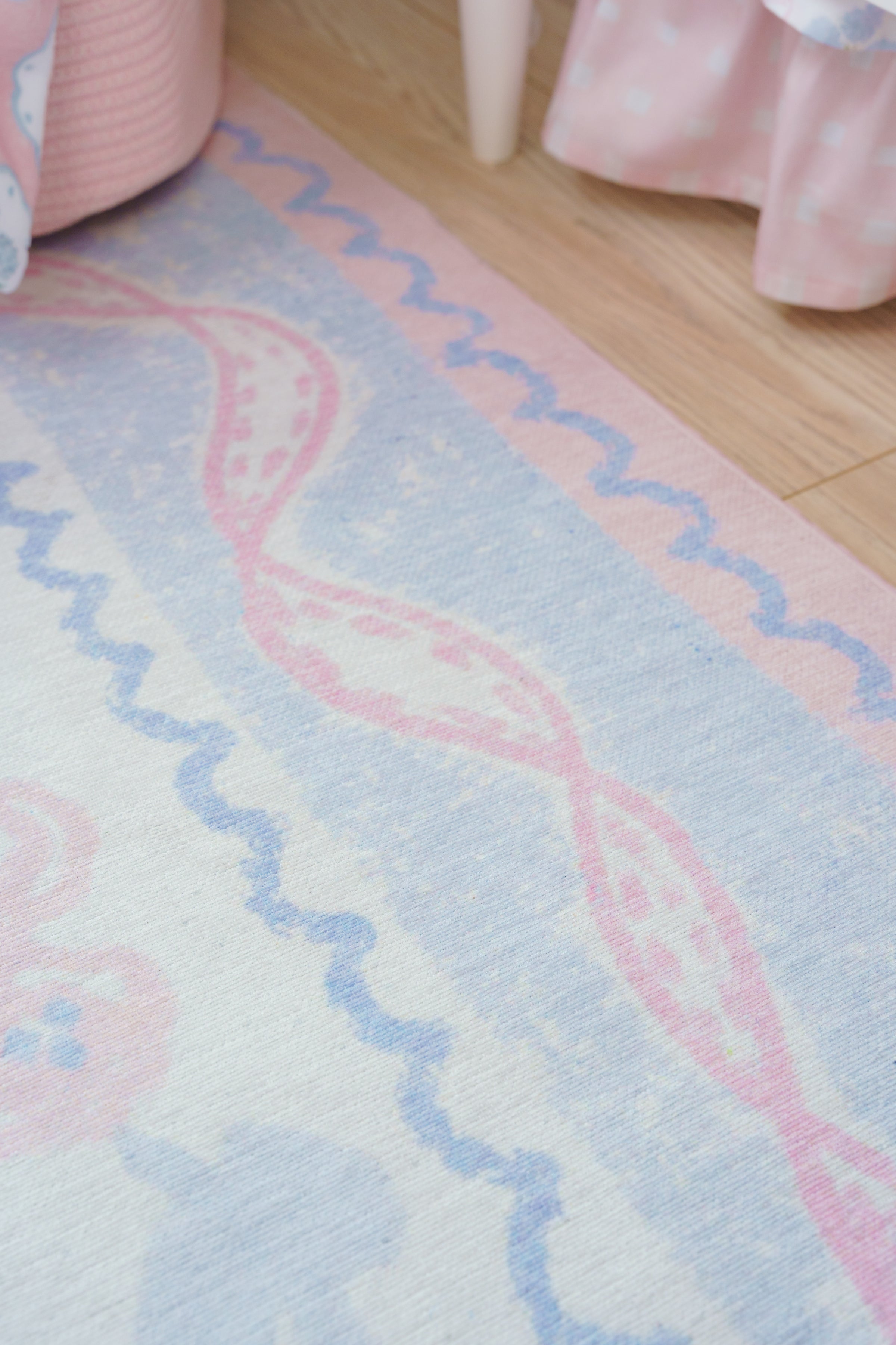 Kids Rug | Preppy Heirloom Ribbon
