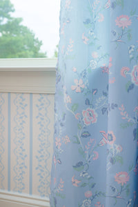 Curtain Panel | French Blue Floral