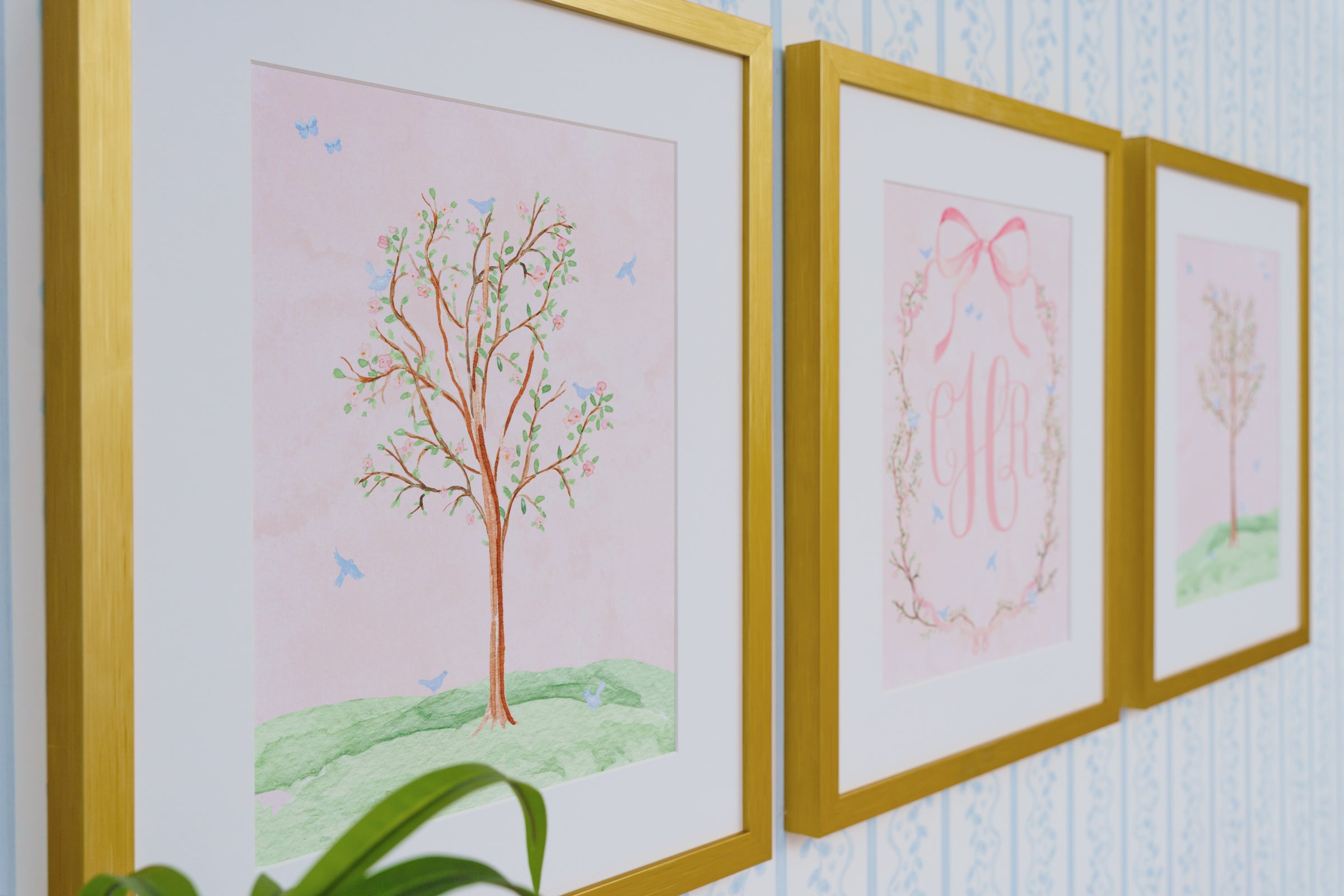 Nursery Art Trio | Chinoiserie Garden