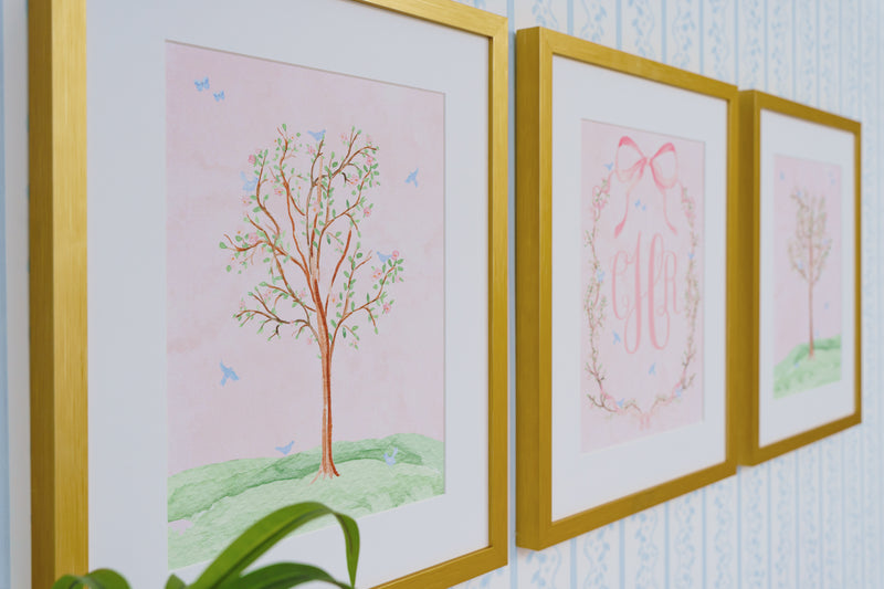 Nursery Art Trio | Chinoiserie Garden