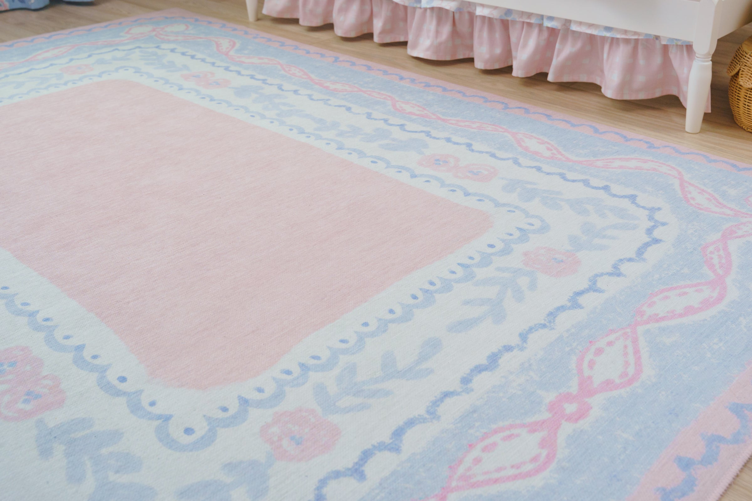 Kids Rug | Preppy Heirloom Ribbon