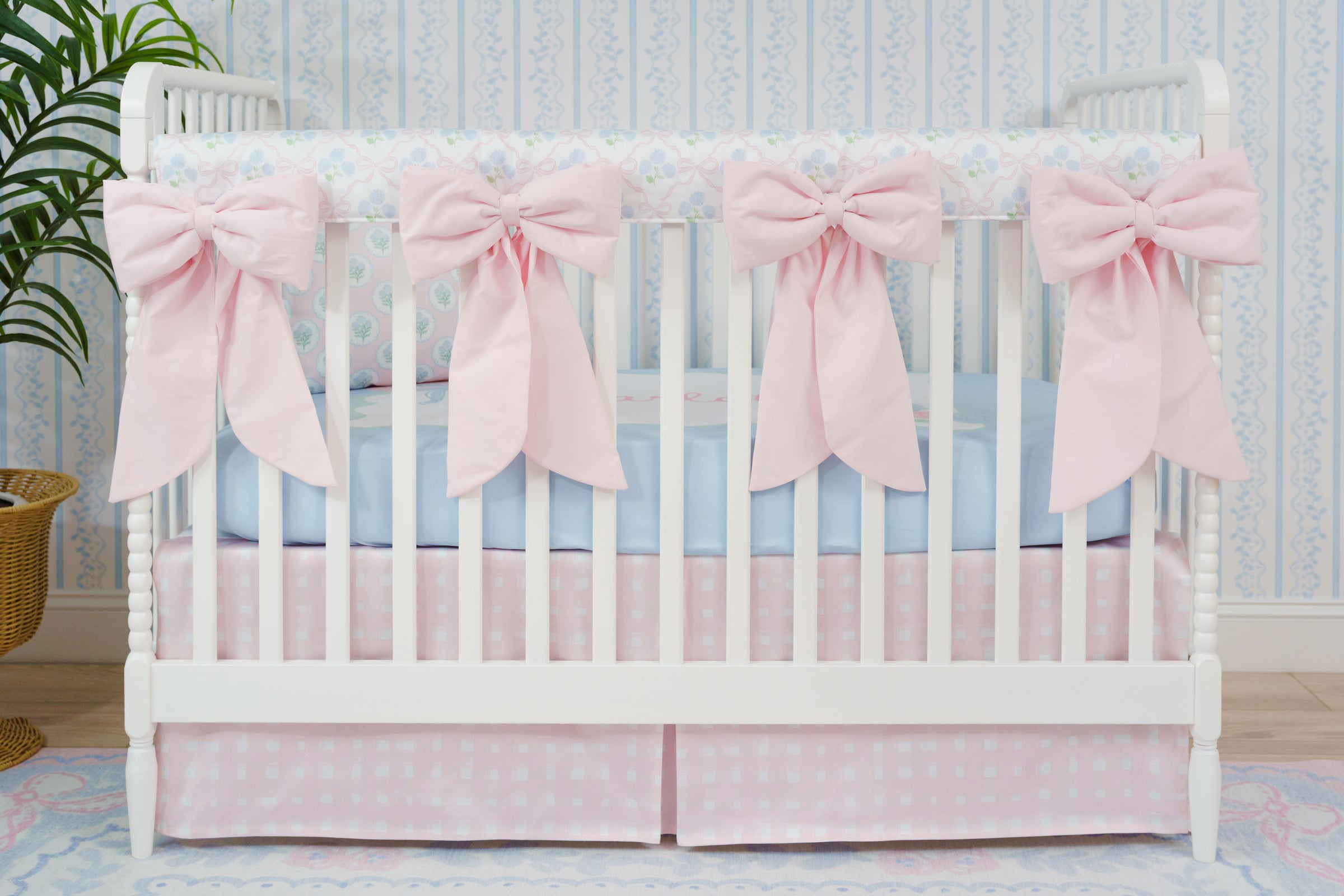 Crib Bows (Set of 4) | Ballet Slipper Pink