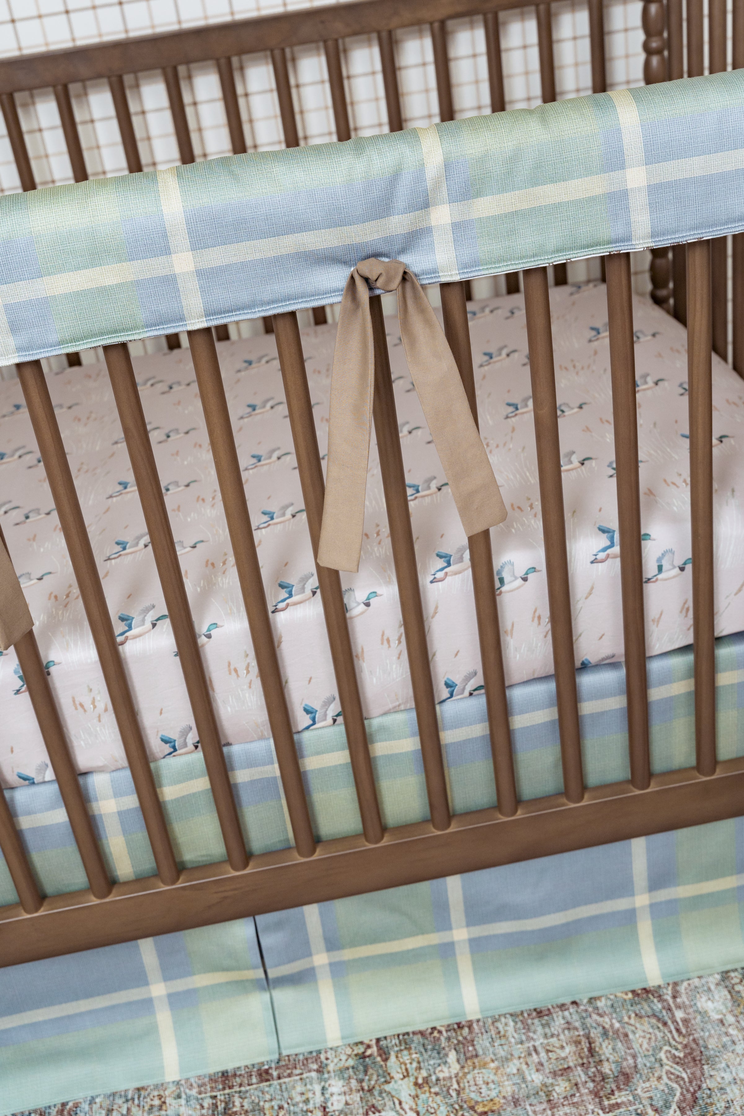 Crib Bedding Set | Field Club Plaid