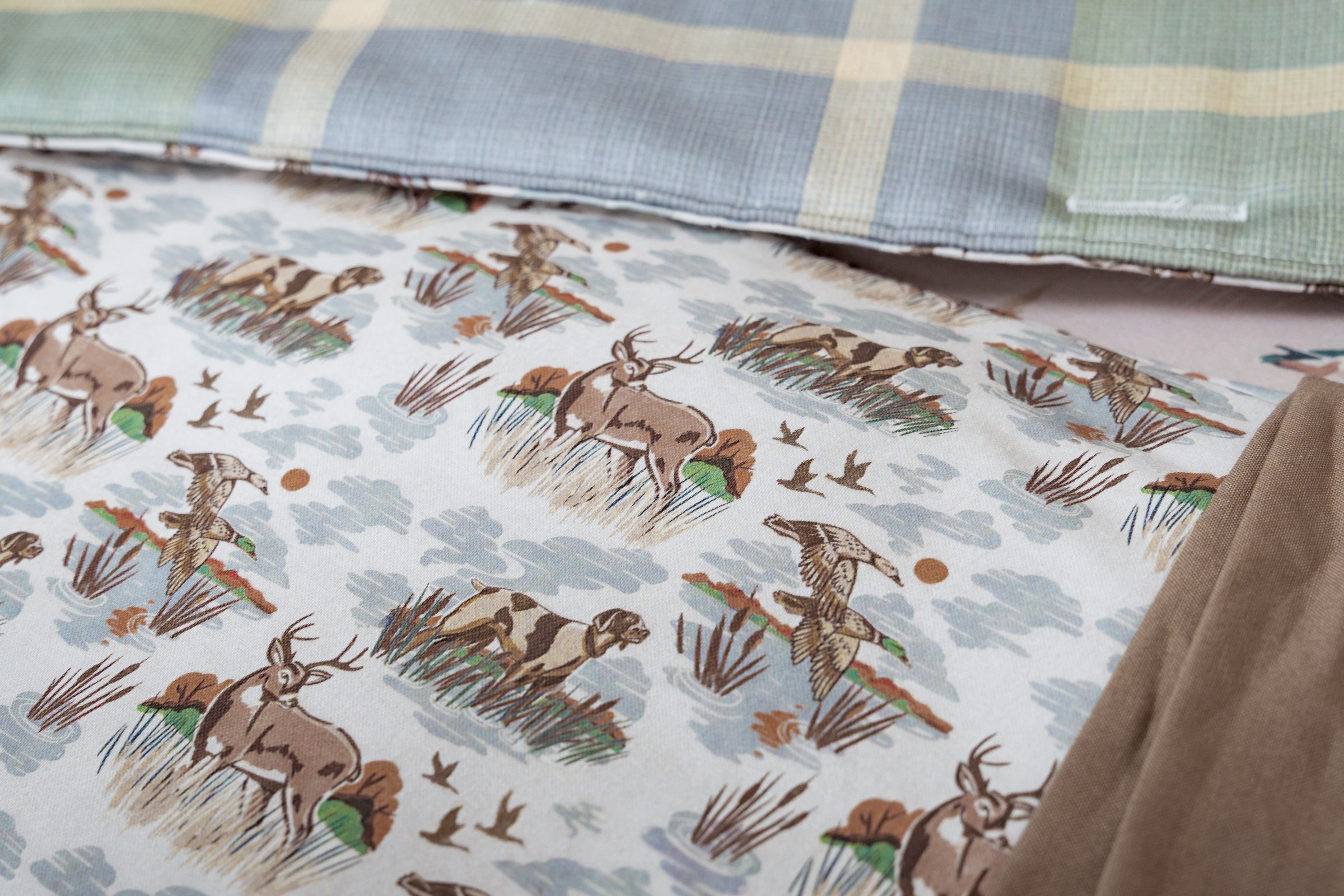 Crib Rail Cover | Field Club Plaid + Autumn Hunt