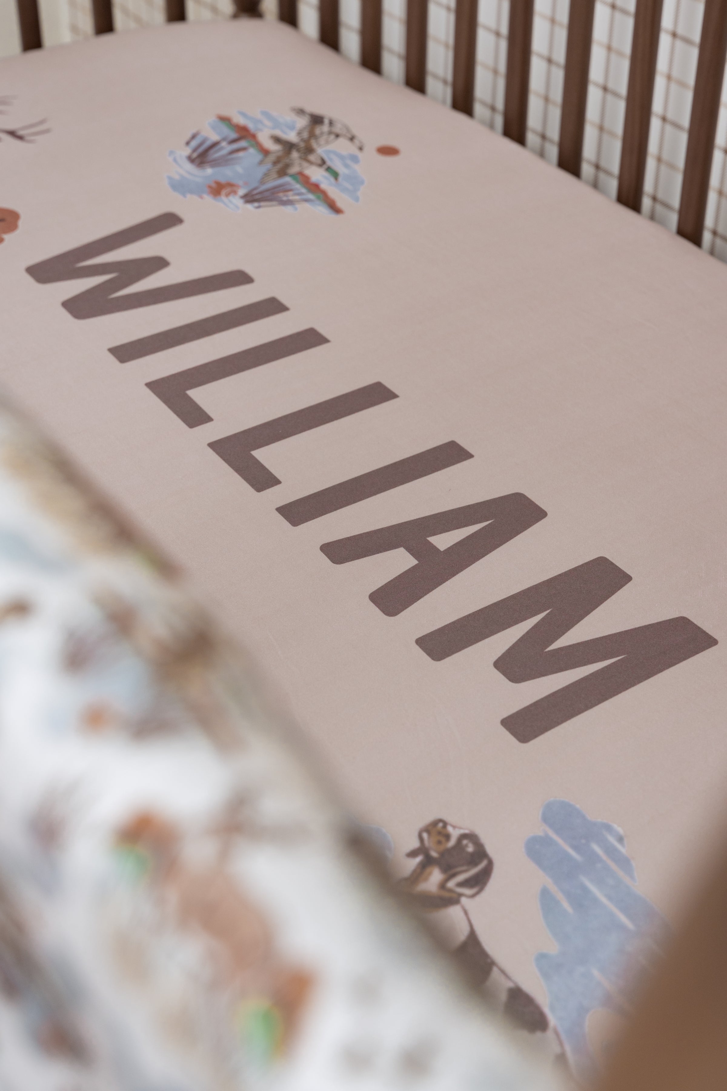 Personalized Crib Sheet | Autumn Hunt