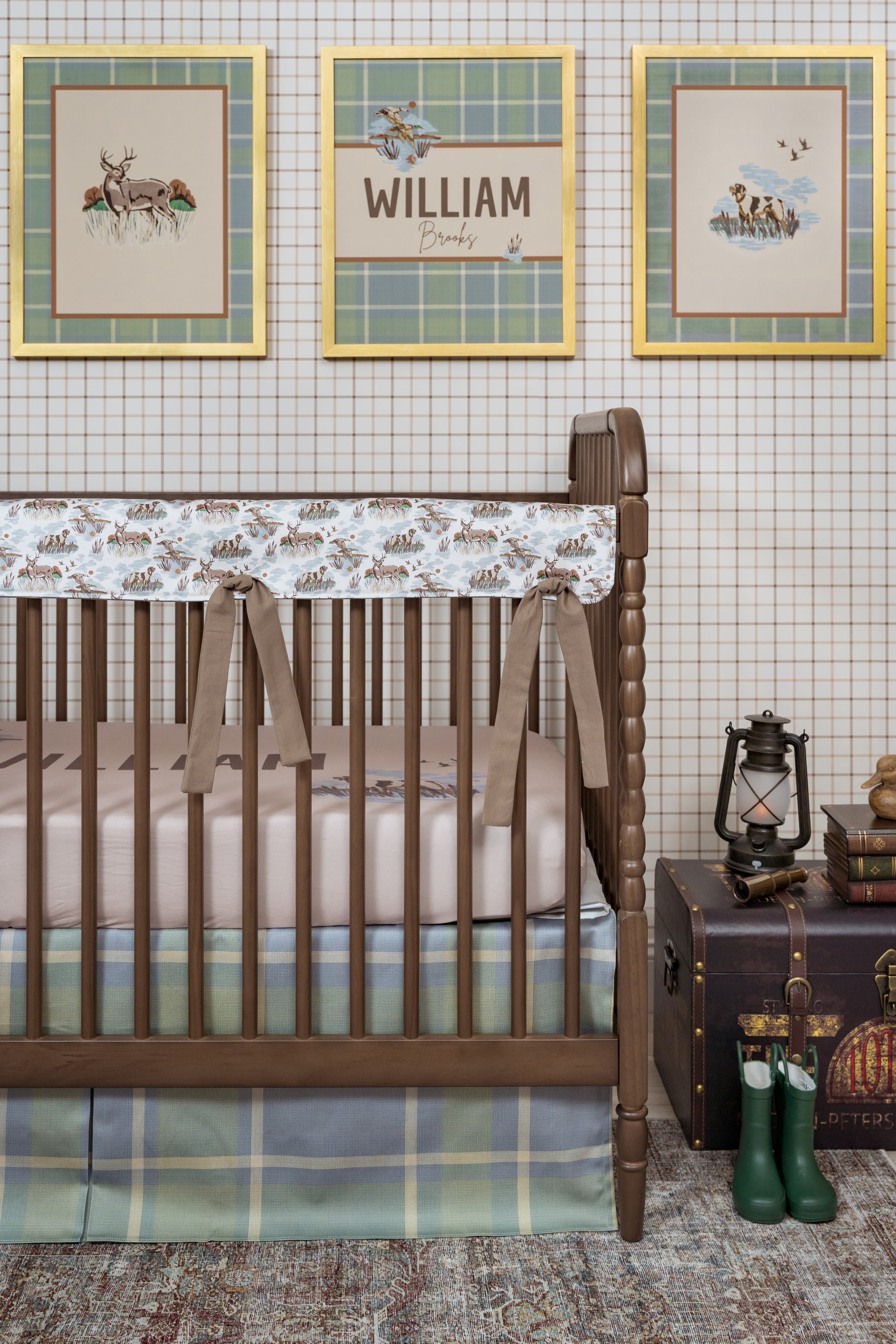 Personalized Crib Sheet | Autumn Hunt